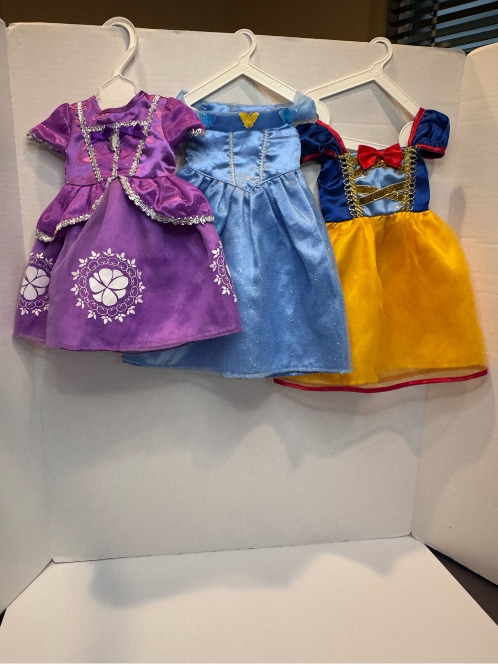 18” doll  American Girl Doll Disney Princess dresses (3)